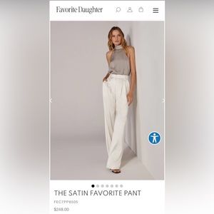 Favorite Daughter The Satin Favorite Pant sz 2